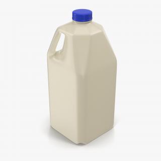 Milk Half Gallon Plastic Bottle Generic 3D model