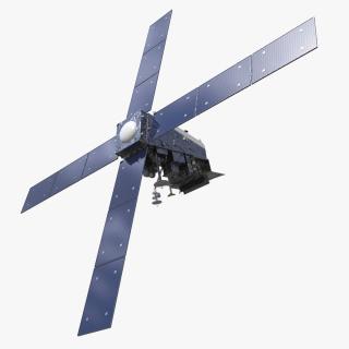 3D model Modern Space Satellite with Solar Panels