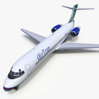 3D Boeing 717 AirTran Airways