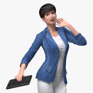 3D model Asian Streetwear Fashion Woman