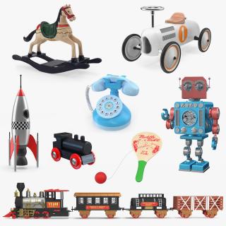 3D Retro Toys Collection 3 model