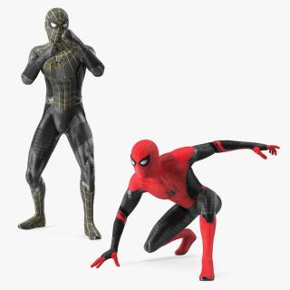 Rigged Spiderman Collection 3D