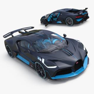 3D model Bugatti Divo Titanium Liquid Silver