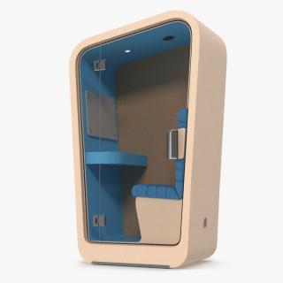 3D model Modern Office Phone Booth