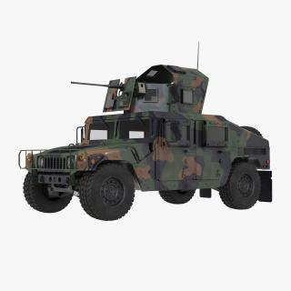 Humvee M1151 Enhanced Armament Carrier Simple Interior Camo 3D model