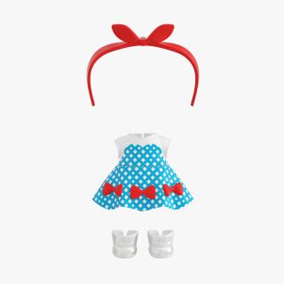 3D Doll Clothes Set