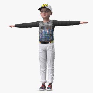 Child Boy Street Style Rigged 3D model