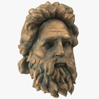 3D model Poseidon Head Bronze
