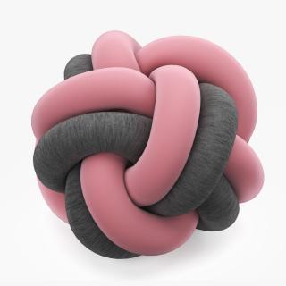 3D model Short Plush Ball Pillow 2