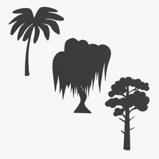 3D model Plant Silhouettes Collection 2