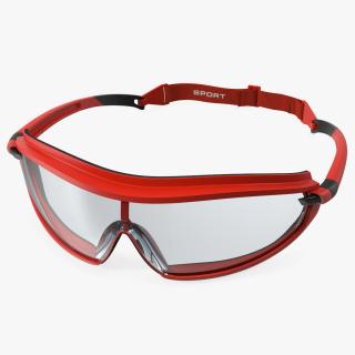 3D Safety Shield Lens Sports Goggles model