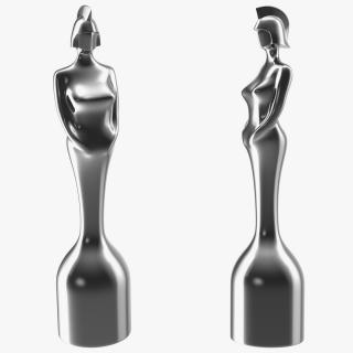 BRIT Award Trophy Glossy 3D model