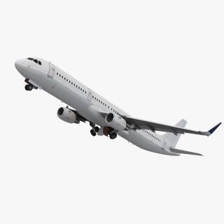 3D model Airbus A321 Generic with Interior Rigged