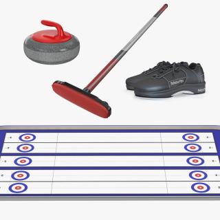 3D model Curling Equipment Collection 2