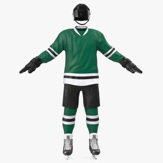 Hockey Equipment Green 2 3D model