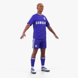 3D Soccer or Football Player Chelsea model