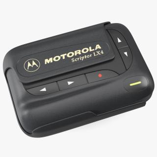 3D model Motorola Scriptor LX4 Pager in Case