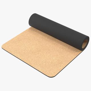 3D model Yoga Mat Rolled Cork