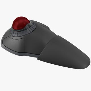 Trackball Mouse with Red Ball 3D model