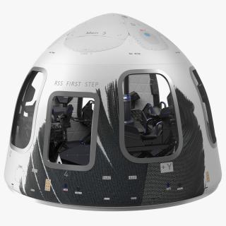 3D Blue Origin New Shepard Crew Capsule