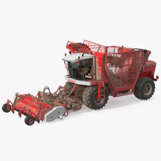 Vervaet 17T Beet Harvester Dusty Rigged 3D model