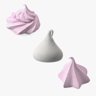 Meringue Cookies Collection 3D