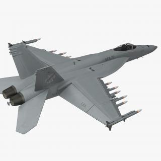 3D model Fighter FA 18EF Super Hornet Rigged