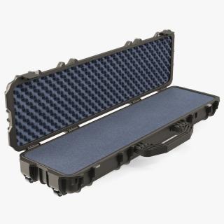 Open Waterproof Rifle Hard Case Black 3D