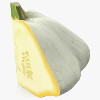 3D Bush Pumpkin Quarter White