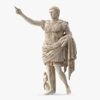 3D Caesar Augustus of Prima Porta Roman Statue model