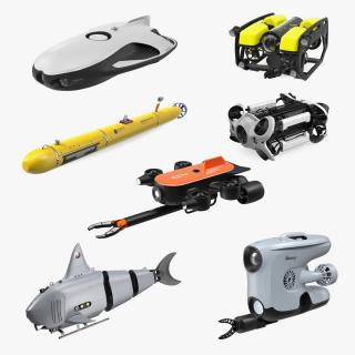 3D model Underwater Robots Collection 6