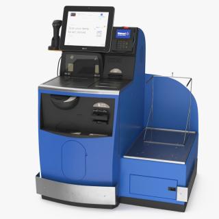 3D Walmart Self Service Checkout Kiosk(1) model