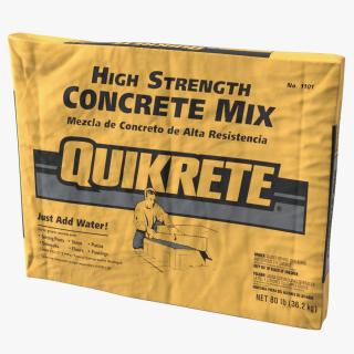 3D model Cement Package 80 Lb