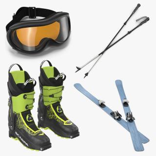 3D Equipment for Skiing 3D Models Collection 2 model