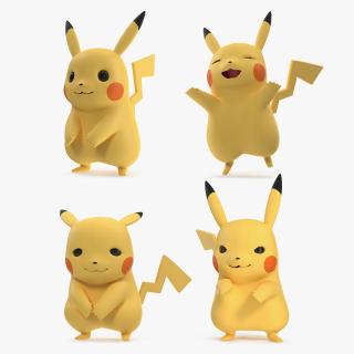 3D Pikachu Characters Collection 2