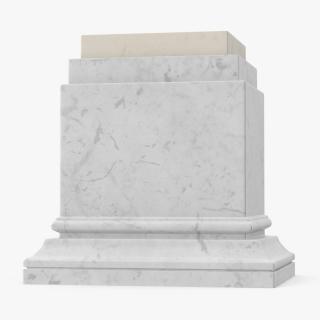 3D model Marble Pedestal