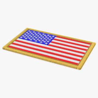 USA Flag Patch 3D model