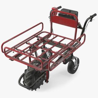 Battery Powered Wheelbarrow with Pipe Frame Dusty 3D model