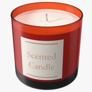 3D Scented Candle Red model