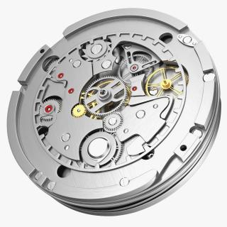 Antique Pocket Watch Movement 3D model