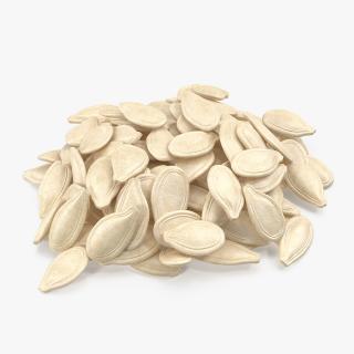 Pumpkin Seeds in Shell 3D