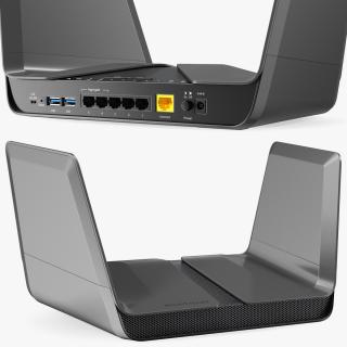 3D Netgear Nighthawk AX8 Wifi Router model