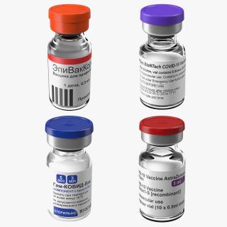 3D COVID-19 Medical Vaccination Medicaments Collection 2 model