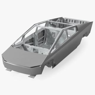 Tesla Cybertruck body frame 3D