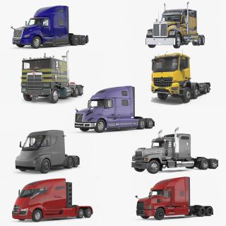 Semi Trucks Collection 3D