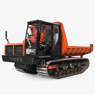 3D Small Crawler Dumper Orange Old