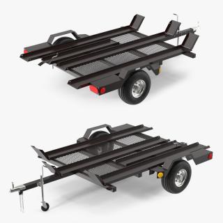 3D ECHO 3 Place Motorcycle Trailer