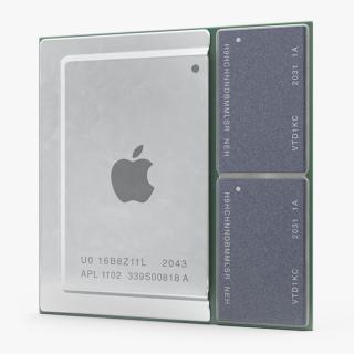 3D model Apple M1 Series Chip