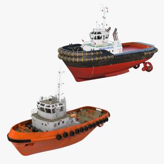 3D model Tug Boats Collection