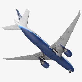 Boeing 777 200LR United Airlines 3D